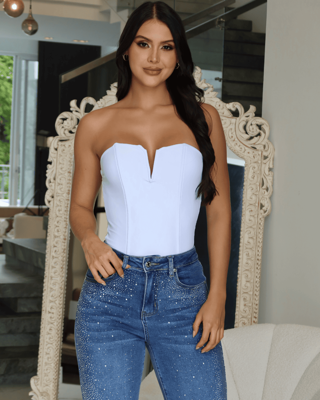 BODY ESCOTE V BLANCO