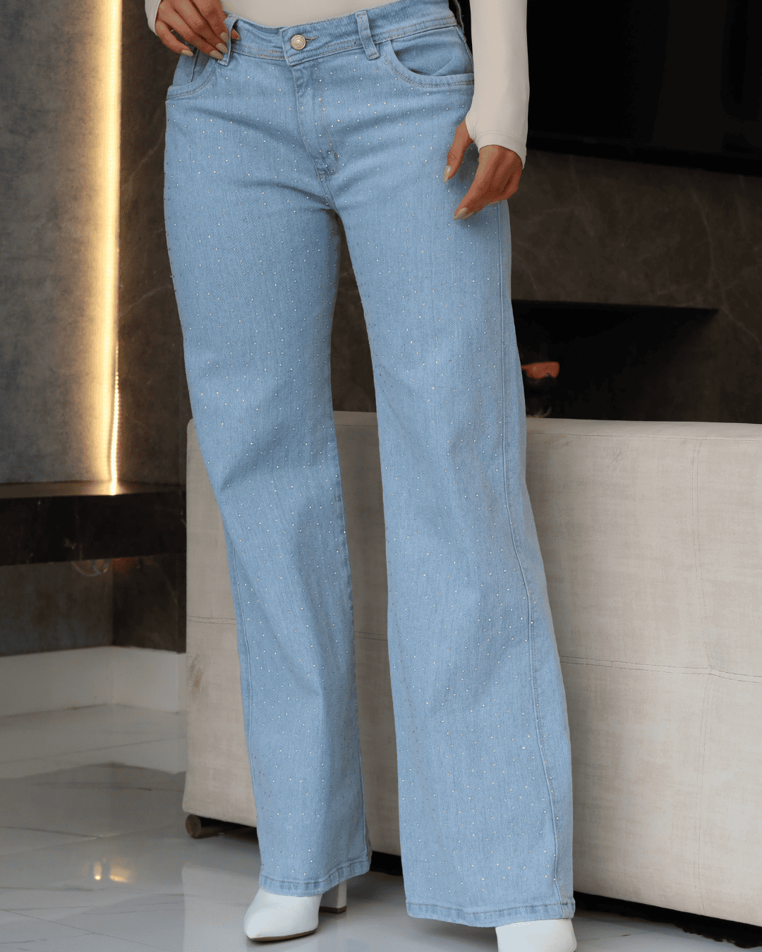 PANTALON CLARO BRILLO