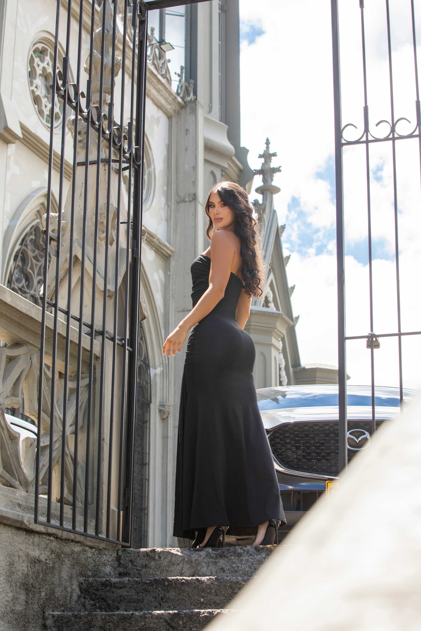 VESTIDO NEGRO LARGO