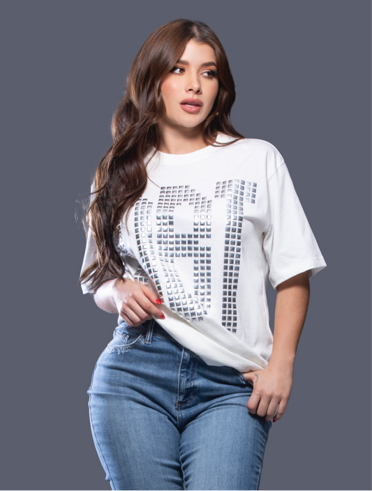 BLUSA CUADRITOS PLATEADOS DBT