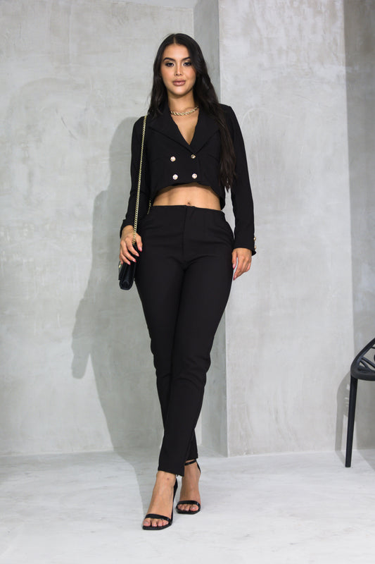 SET CHALECO BOTON Y PANTALON