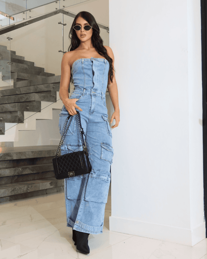 ENTERIZO JEAN CARGO