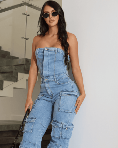 ENTERIZO JEAN CARGO