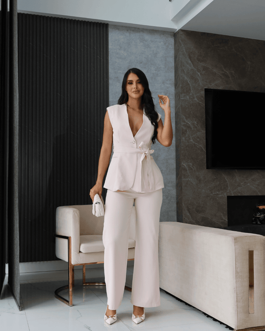 SET CHALECO Y PANTALÓN ROSA