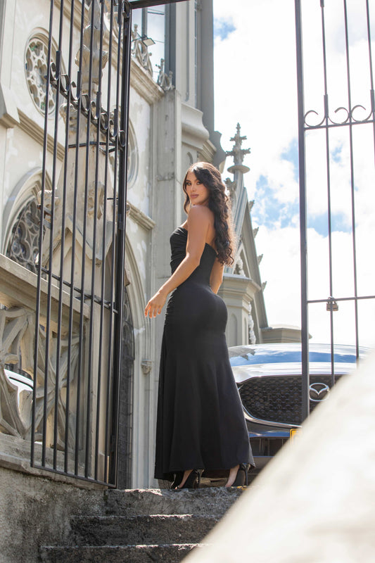 VESTIDO NEGRO LARGO